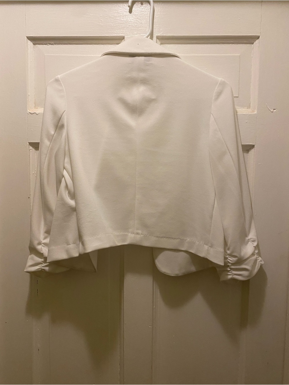 Worthington White Single-Button Cropped Blazer - Picture 2 of 8